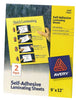 Avery 9 in. W X 12 in. L Self-Adhesive Laminating Sheets 2 pk