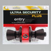 Ultra Security Plus Aged Bronze Entry Knobs KW1 1-3/4 in.