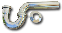 Lavatory  Drain P-Trap, Chrome Plated Brass, 1.25-In. O.D.