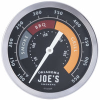 Smoker Thermometer, Stainless Steel, 3-In.