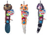 Hartz Squeakerz Assorted Plush Raccoon, Beaver and Fox Dog Toy 1 pk