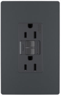 Legrand Radiant 15 amps 125 V Duplex Graphite Outlet 5-15R 1 pk