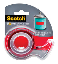 Scotch C214REDDESF 3/4" X 300" Red Scotch® Expressions Tape With Dispenser