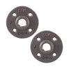 Pipe Decor 1/2 in.   FPT  T X 1/2 in.   D FPT  Black Malleable Iron Floor Flange