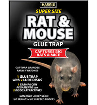 Harris Super Size Glue Trap For Rodents (Pack of 24)