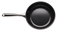 Harvest Direct As Seen On TV Ceramic Over Steel Fry Pan 9.5 in. Black