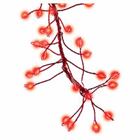 Micro Big Seed Cluster LED Light Set, Red Wire, Red Twinkle, 216-Ct.