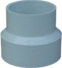 PVC Pipe Sewer Drain Reducing Coupling, 4 x 3-In.