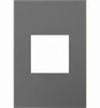 Legrand Adorne Magnesium 1 gang Thermoplastic Nylon GFCI/Rocker Wall Plate 1 pk