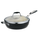 Ceramica Deluxe 11 in Ceramic Covered Deep Skillet - Black