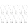 iDesign White Plastic Shower Curtain Rings 1 pk