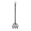 Yard Butler Steel Rotary Hand Cultivator Steel Handle