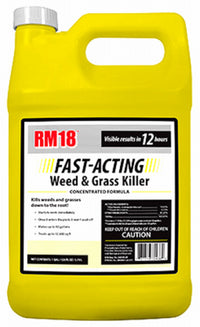 RM18 Grass & Weed Killer Plus Diquat, Fast-Acting, Concentrate, 1-Gallon