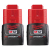 Milwaukee M12 REDLITHIUM CP 12 V 1.5 Ah Lithium-Ion Compact Battery Combo Pack 2 pc