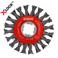 Diablo X-Lock Full Cable Twist Wheel, Metal, 4-In.