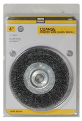 4-Inch Coarse Crimped Wire Wheel | Max Warehouse