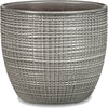 Scheurich  5.5 in. H x 5.5 in. D x 6.25 in. Dia. Ceramic  Vase  Flower Pot  Gray (Pack of 4)