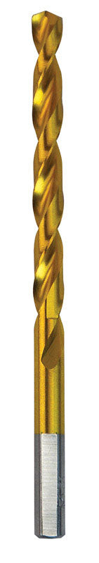 Milwaukee  Thunderbolt  1/4 in.  x 4 in. L High Speed Steel  Drill Bit  1 pc.