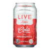 Live Soda - Soda Cola Probiotic - Case of 4-6/12 fl oz.