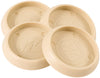 Softtouch Plastic Caster Cup Tan Round 1 3/4 in. W 4 pk