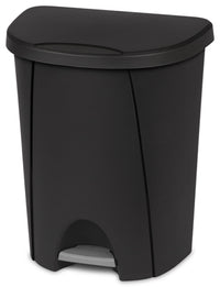 Step-On Wastebasket, Black, 6.6-Gal. (Pack of 4)