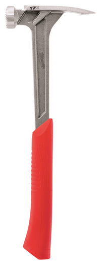 Milwaukee  17 oz. Milled Face  Framing Hammer  Steel Handle