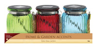 Alpine 7.5 in. Glass Jar Lantern Assorted (Pack of 12)