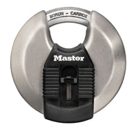 Master Lock 6.2 in. H X 3-1/8 in. W Stainless Steel 4-Pin Cylinder Shrouded Padlock