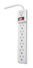 Woods 3 ft. L 6 outlets Power Strip White