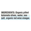 Mediterranean Organic Organic Pitted Kalamata Olives - Case of 12 - 8.4 OZ