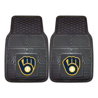 MLB - Milwaukee Brewers Heavy Duty Car Mat Set - 2 Pieces