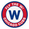 MLB - Chicago Cubs W Flag Roundel Rug - 27in. Diameter