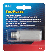 Tru-Flate  Steel  Air Coupler  1/4 in. FNPT x 1/4 in. MNPT in.