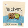 Doctor In The Kitchen - Organic Flax Seed Crackers - Sea Salt - Case of 6 - 5 oz.