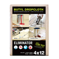 Trimaco Eliminator 4 ft. W X 12 ft. L Professional Grade Butyl Coated Drop Cloth 1 pk