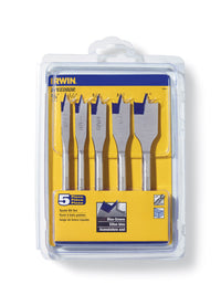 Irwin  Speedbor  Carbon Steel  Spade Bit Set  5 pc.