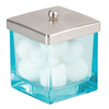 iDesign Casilla Brushed Blue Glass/Plastic Canister