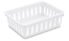 Sterilite 6.375 in. L X 5 in. W X 2.125 in. H White Storage Tray