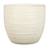 Scheurich  5.5 in. H x 6.25 in. D x 6.25 in. Dia. Ceramic  Vase  Flower Pot  Vanilla Cream (Pack of 4)