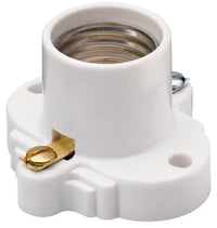 Incandescent Light Socket, White, 250-Volt, 660-Watt