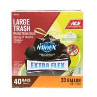 Ace Mint-X 33 gal Mint Scent Trash Bags Drawstring 40 pk (Pack of 3)