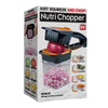 Nutri Chopper Black/Orange Plastic/Stainless Steel Chopper