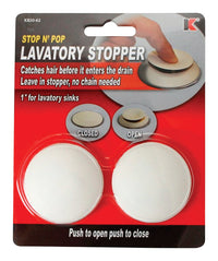 Keeney 1 in. White Rubber Lavatory Pop Up Stopper