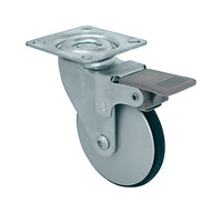 Shepherd Hardware 3 in. D Swivel Aluminum/Polyurethane Caster 77 lb 1 pk