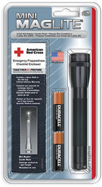 Maglite Mini 14 lm Black Krypton Flashlight/Holster Combo Pack AA Battery