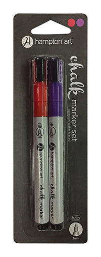 Hampton Art Red and Purple Chalkboard Markers 1 pk