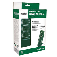 Prime Outdoor 6 ft. L Green Power Stake 14/3 SJTW