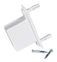 Rubbermaid White Metal Fast Track Wall/End Bracket 1.3 L x 8.6 H x 7 W in.