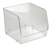 Interdesign 65270 7.5 X 7.25 X 6.25  Large Clear Linus Stackable Organizer Bin