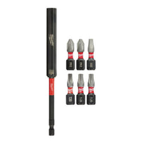 Milwaukee  SHOCKWAVE  Assorted  6 in. L Impact Duty  Magnetic Drive Guide and Bit Set  Alloy Steel  7 pc.